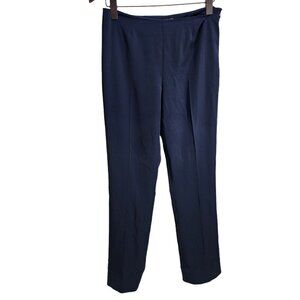 Peace Of Cloth Panticular‎ Womens Dress Pants Size 6 Navy Polyester Blend READ